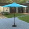 Flash Furniture Teal 9 FT Umbrella and Black Cement Base, 2 PC Set GM-402003-UB19B-TL-GG - alternate 1